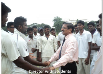 Director with students