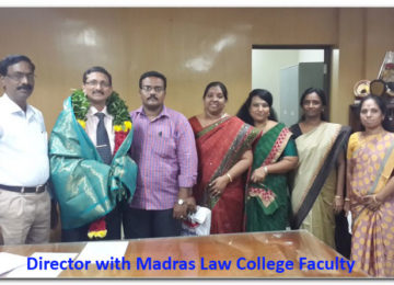 Director with Madras Law college Faculty