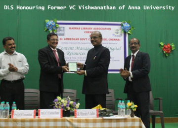 DLS Honouring Former VC Vishwanathan of Anna University