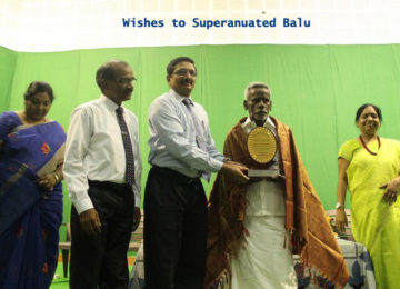 Wishes to Superannuated Mr.Balu